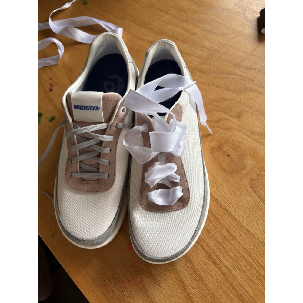 Birkenstock Honnef City in Light Rose EU 40 SZ 9 White Gray Comfort Tennis Shoes - Picture 13 of 13